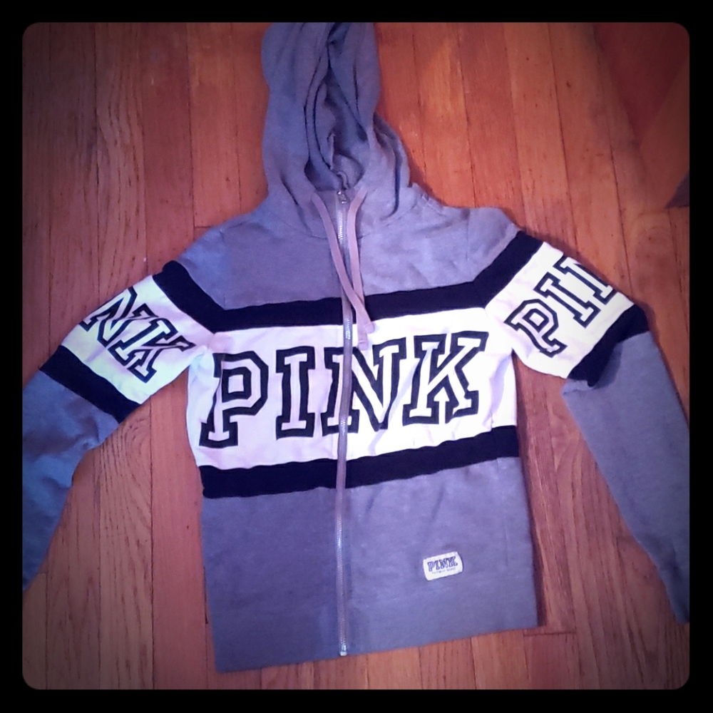 Pink zip boodie